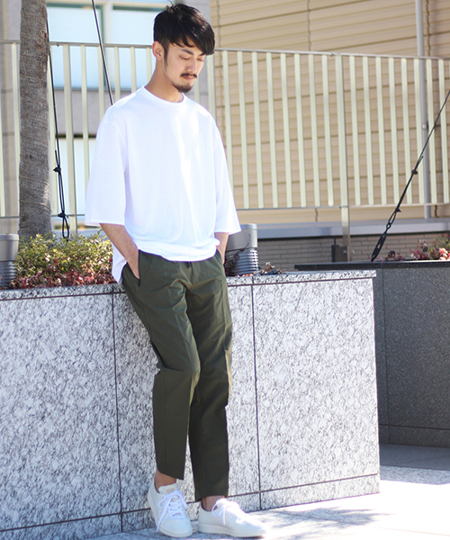 DESCENTE（デサント）の「◇DESCENTE / デサント PAUSE 別注  ゼロシーム7分丈BIG TEE	（Tシャツ/カットソー・メンズ・グレー系その他/カーキ/ホワイト/ブラウン/ネイビー・MEDIUM/LARGE/X-LARGE）」の6枚目の写真