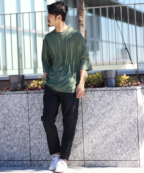 DESCENTE（デサント）の「◇DESCENTE / デサント PAUSE 別注  ゼロシーム7分丈BIG TEE	（Tシャツ/カットソー・メンズ・グレー系その他/カーキ/ホワイト/ブラウン/ネイビー・MEDIUM/LARGE/X-LARGE）」の8枚目の写真