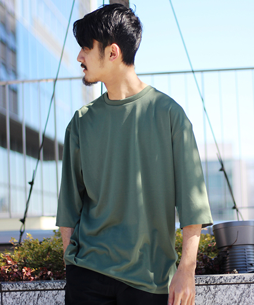 DESCENTE（デサント）の「◇DESCENTE / デサント PAUSE 別注  ゼロシーム7分丈BIG TEE	（Tシャツ/カットソー・メンズ・グレー系その他/カーキ/ホワイト/ブラウン/ネイビー・MEDIUM/LARGE/X-LARGE）」の19枚目の写真