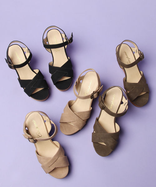 CIAOPANIC（チャオパニック）の「田中里奈×Ciaopanic　クロスウッドサンダル（サンダル・レディース・ベージュ/ブラック/ブラウン・22.5cm/23.5cm/24.5cm）」の12枚目の写真