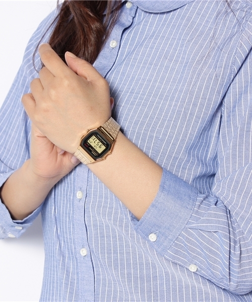 BEAMS BOY（ビームスボーイ）の「CASIO / "A159" GOLD（アナログ腕時計・レディース・ゴールド/ワイン・ONE SIZE）」の13枚目の写真