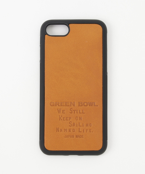 GREEN BOWL（グリーンボウル）の「GREENBOWL Leather iphone Cover/グリーンボウルレザーアイフォンカバー（スマホケース/カバー・メンズ・グリーン/キャメル/サックスブルー/ブラウン/マスタード・FREE）」の8枚目の写真
