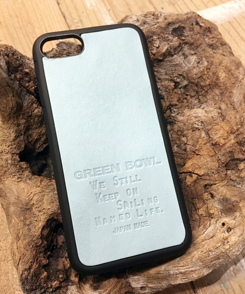 GREEN BOWL（グリーンボウル）の「GREENBOWL Leather iphone Cover/グリーンボウルレザーアイフォンカバー（スマホケース/カバー・メンズ・グリーン/キャメル/サックスブルー/ブラウン/マスタード・FREE）」の9枚目の写真