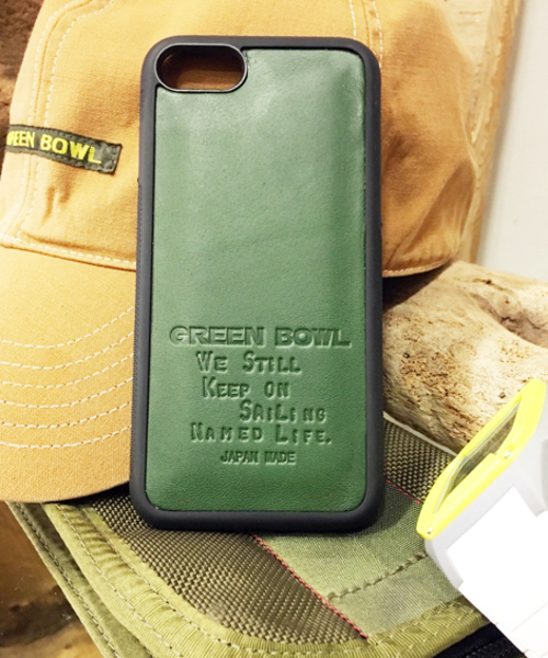 GREEN BOWL（グリーンボウル）の「GREENBOWL Leather iphone Cover/グリーンボウルレザーアイフォンカバー（スマホケース/カバー・メンズ・グリーン/キャメル/サックスブルー/ブラウン/マスタード・FREE）」の17枚目の写真