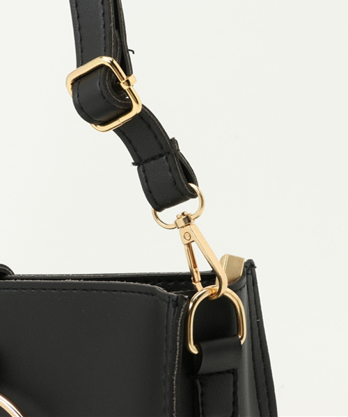 SpRay（スプレイ）の「リング付きショルダーバッグ（ショルダーバッグ・レディース・ブラック/ブラウン/ダークグリーン/キャメル/ボルドー/ネイビー/イエロー/レッド/ダークベージュ・FREE）」の12枚目の写真