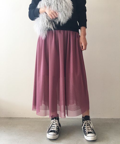 Banner Barrett(バナーバレット)の「【ZOZOTOWN限定】3WAYチュールスカート(スカート・レディース・ブラック/ライトグレー/パープル・38)」の7枚目の写真