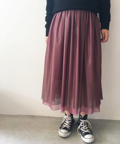 Banner Barrett(バナーバレット)の「【ZOZOTOWN限定】3WAYチュールスカート(スカート・レディース・ブラック/ライトグレー/パープル・38)」の10枚目の写真