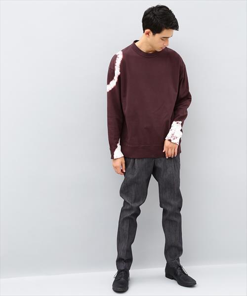 ADAM ET ROPE'(アダムエロペ)の「インレイ絞り染めロングスリーブTシャツ(Tシャツ/カットソー・メンズ・ダークグリーン/ダークブラウン・M/L)」の6枚目の写真