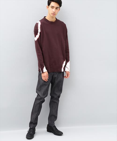 ADAM ET ROPE'(アダムエロペ)の「インレイ絞り染めロングスリーブTシャツ(Tシャツ/カットソー・メンズ・ダークグリーン/ダークブラウン・M/L)」の5枚目の写真