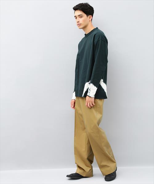 ADAM ET ROPE'(アダムエロペ)の「インレイ絞り染めロングスリーブTシャツ(Tシャツ/カットソー・メンズ・ダークグリーン/ダークブラウン・M/L)」の4枚目の写真