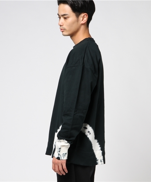 ADAM ET ROPE'(アダムエロペ)の「インレイ絞り染めロングスリーブTシャツ(Tシャツ/カットソー・メンズ・ダークグリーン/ダークブラウン・M/L)」の11枚目の写真