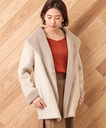 un dix cors | ボアムートンショートコート(ムートンコート)