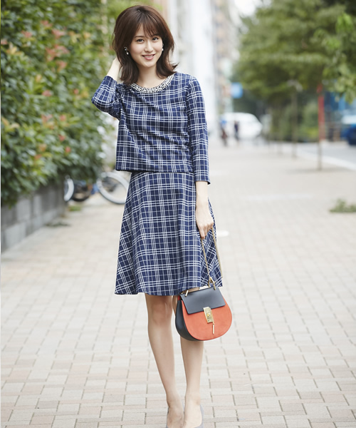 Tocco Closet トッコ クローゼット の チェックジャガードセットアップ ワンピース Wear