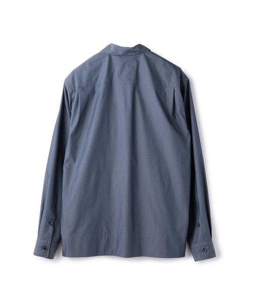 ESTNATION（エストネーション）の「ESTNATION タイプライターオープンカラーシャツ（シャツ/ブラウス・メンズ・オリーブ/ブルー・MEDIUM/SMALL/LARGE）」の6枚目の写真