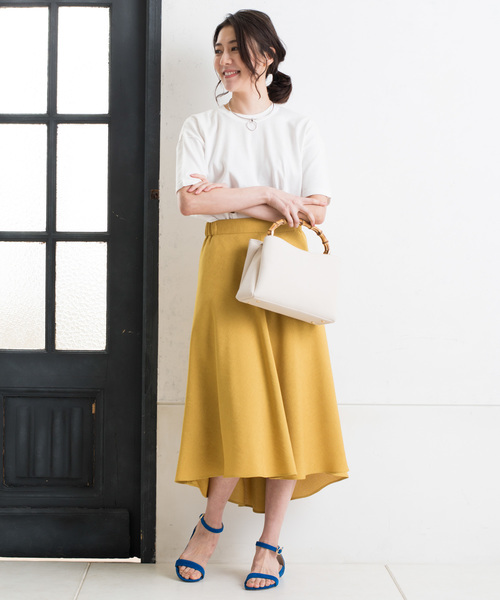 RIVE DROITE（リヴドロワ）の「リネンライクフィッシュテールスカート（スカート・レディース・ベージュ/イエロー/グリーン・36/38）」の10枚目の写真