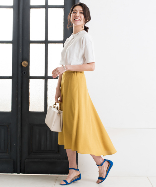 RIVE DROITE（リヴドロワ）の「リネンライクフィッシュテールスカート（スカート・レディース・ベージュ/イエロー/グリーン・36/38）」の12枚目の写真