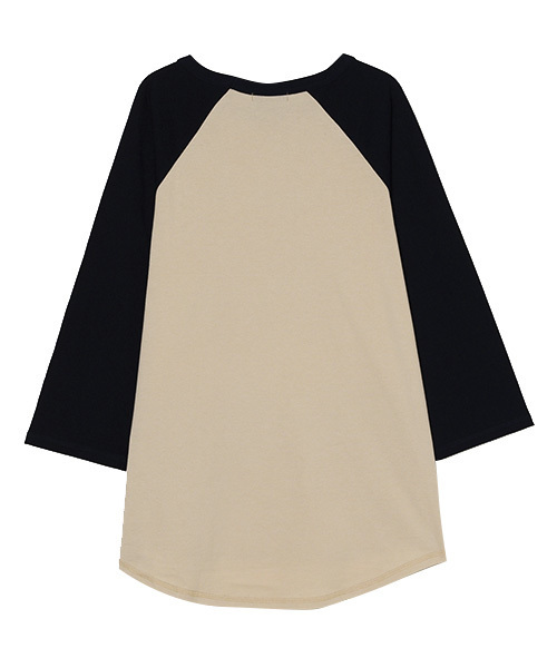 Candy Stripper（キャンディストリッパー）の「GOOD TIME RAGLAN Tシャツ（Tシャツ/カットソー・レディース・ブラック/ベージュ/ピンク・2）」の4枚目の写真