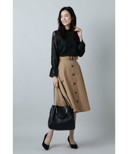 レディース トップス ナチュラルビューティーベーシック バイカラートリミングブラウス | N. Natural Beauty Basic