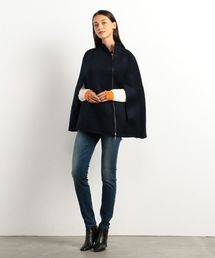 【現行】美品⭐ARMANI アルマーニ ケープ コート ノーカラー ポンチョ 34552741_B_06_215.jpg