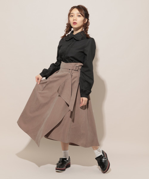 apres jour（アプレジュール）の「ベーシックフリルブラウス【ZOZOTOWN限定アイテム】（シャツ/ブラウス・レディース・ブラック/オフホワイト・フリー）」の9枚目の写真