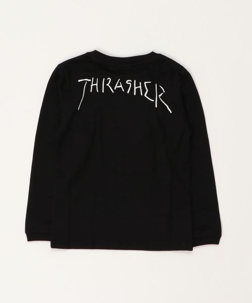 THRASHER（スラッシャー）の「GONZ ART YOUTH L/S T-SHIRTS（Tシャツ/カットソー・キッズ・パープル/ネイビー/ホワイト×ブラック/ブラック×ホワイト/ブラック系その他・130/140/150）」の6枚目の写真