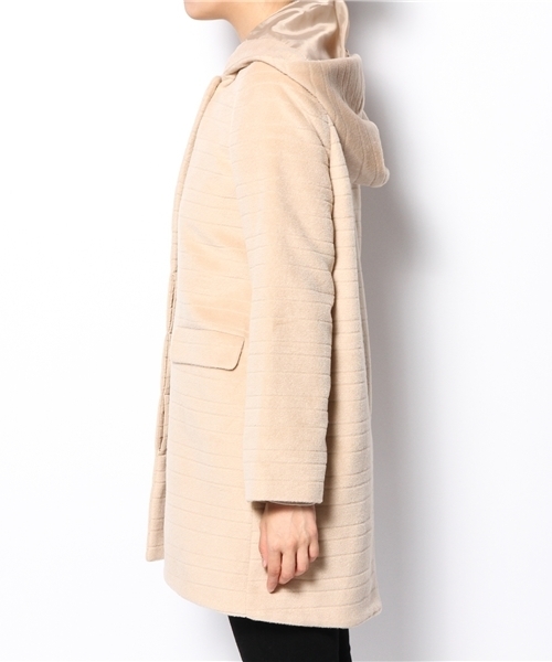 SENSE OF PLACE by URBAN RESEARCH（センスオブプレイスバイアーバンリサーチ）の「TRボーダーコート（その他アウター・レディース・ベージュ/カーキ・36/38）」の3枚目の写真