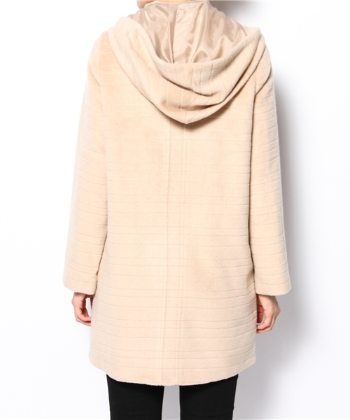 SENSE OF PLACE by URBAN RESEARCH（センスオブプレイスバイアーバンリサーチ）の「TRボーダーコート（その他アウター・レディース・ベージュ/カーキ・36/38）」の4枚目の写真