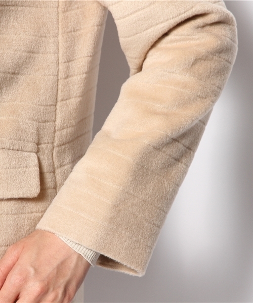 SENSE OF PLACE by URBAN RESEARCH（センスオブプレイスバイアーバンリサーチ）の「TRボーダーコート（その他アウター・レディース・ベージュ/カーキ・36/38）」の7枚目の写真