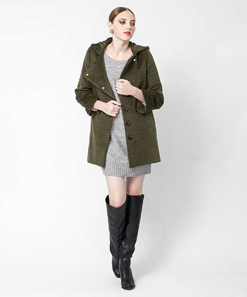 SENSE OF PLACE by URBAN RESEARCH（センスオブプレイスバイアーバンリサーチ）の「TRボーダーコート（その他アウター・レディース・ベージュ/カーキ・36/38）」の16枚目の写真