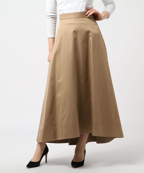 ESTNATION（エストネーション）の「ESTNATION / コットンギャバマキシスカート（スカート・レディース・オフホワイト/ベージュ/イエロー/ネイビー・36/38）」の8枚目の写真