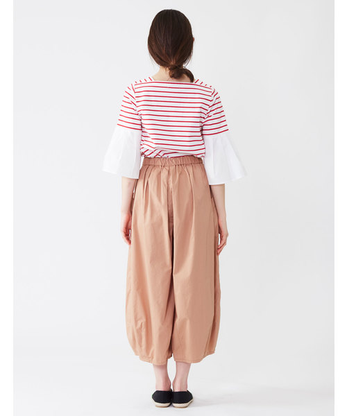 POU DOU DOU（プードゥドゥ）の「ボーダースクエアネックプルオーバー（Tシャツ/カットソー・レディース・レッド/ネイビー/グレー・3）」の12枚目の写真