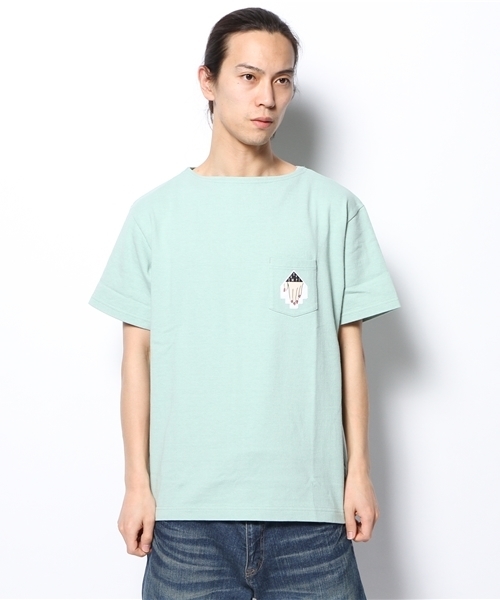BEAMS T（ビームスティー）の「C.E / BIG HEAVY  TEE（Tシャツ/カットソー・メンズ・オレンジ/ミント・LARGE/MEDIUM/SMALL）」の6枚目の写真