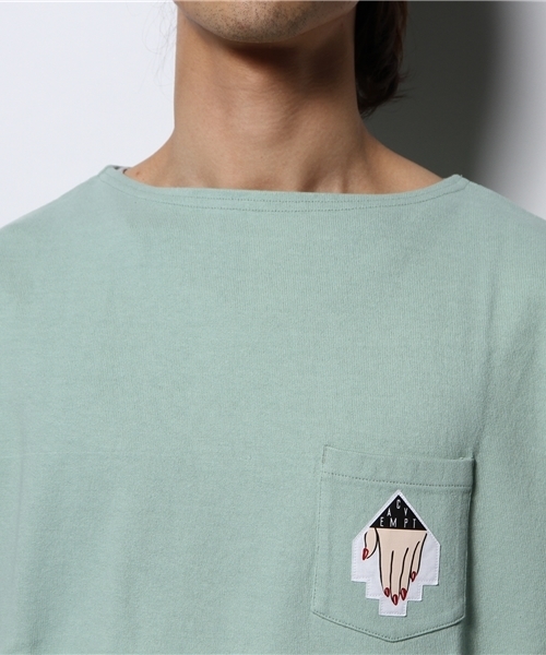 BEAMS T（ビームスティー）の「C.E / BIG HEAVY  TEE（Tシャツ/カットソー・メンズ・オレンジ/ミント・LARGE/MEDIUM/SMALL）」の10枚目の写真