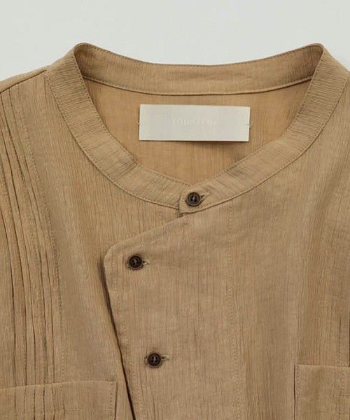 TODAYFUL（トゥデイフル）の「クレープシャツ（シャツ/ブラウス・レディース・ベージュ/ミント・FREE）」の12枚目の写真