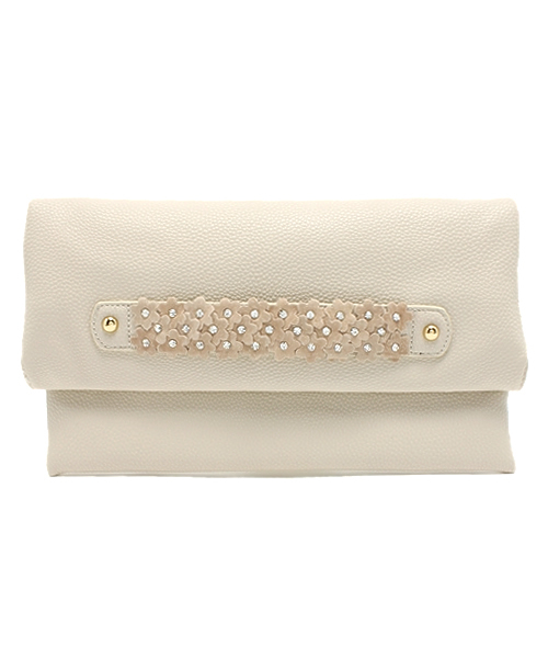 ROSE BUD（ローズバッド）の「(ROSE BUD)YZ5089D CLUTCH BAG[結婚式＆パーティー]（クラッチバッグ・レディース・ホワイト/ブラック・ONE SIZE）」の2枚目の写真