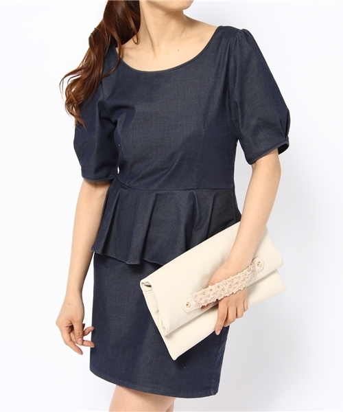 ROSE BUD（ローズバッド）の「(ROSE BUD)YZ5089D CLUTCH BAG[結婚式＆パーティー]（クラッチバッグ・レディース・ホワイト/ブラック・ONE SIZE）」の10枚目の写真