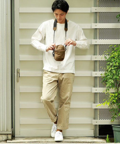 Otias(オティアス)の「オティアス Otias/CORDURA FABRIC ナイロン ショルダーバッグ(ショルダーバッグ・メンズ・ブラック/ネイビー/オリーブ/ブラウン・FREE)」の21枚目の写真