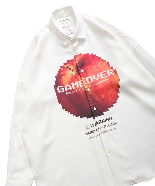 SHAREEF(シャリーフ)の「"DOT APPLE" BIG SHIRTS(シャツ/ブラウス・メンズ・レッド/ブラック/ホワイト・2/1/3)」の4枚目の写真