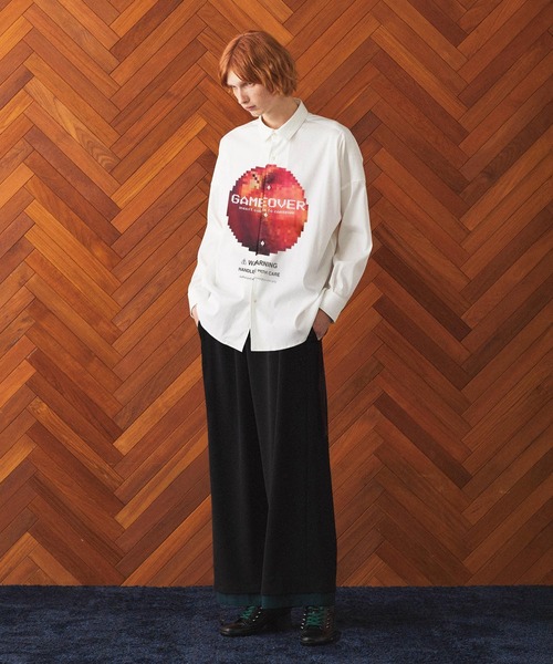 SHAREEF(シャリーフ)の「"DOT APPLE" BIG SHIRTS(シャツ/ブラウス・メンズ・レッド/ブラック/ホワイト・2/1/3)」の14枚目の写真