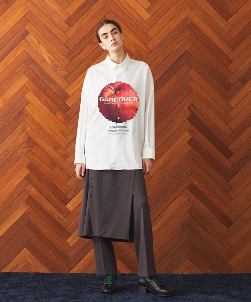 SHAREEF(シャリーフ)の「"DOT APPLE" BIG SHIRTS(シャツ/ブラウス・メンズ・レッド/ブラック/ホワイト・2/1/3)」の16枚目の写真