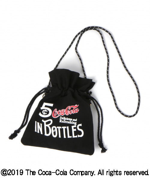 GLOBAL WORK（グローバルワーク）の「「コカ・コーラ」キンチャク/833325（ハンドバッグ・レディース・オフホワイト/ブラック/その他1/イエロー・FREE）」の3枚目の写真