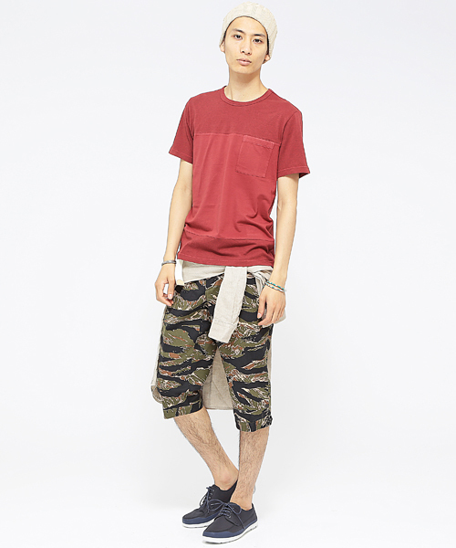 BEAMS LIGHTS Men's（ビームスライツ メンズ）の「○BEAMS LIGHTS / パネルポケットTシャツ（Tシャツ/カットソー・メンズ・レッド/ネイビー/グレー・MEDIUM/SMALL/X-LARGE/LARGE）」の12枚目の写真