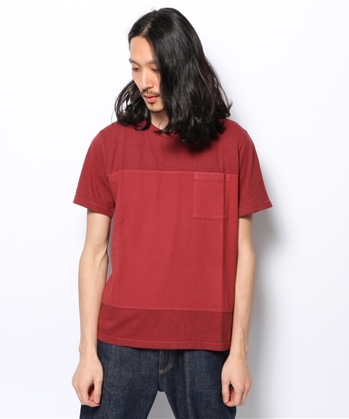 BEAMS LIGHTS Men's（ビームスライツ メンズ）の「○BEAMS LIGHTS / パネルポケットTシャツ（Tシャツ/カットソー・メンズ・レッド/ネイビー/グレー・MEDIUM/SMALL/X-LARGE/LARGE）」の7枚目の写真