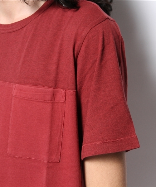 BEAMS LIGHTS Men's（ビームスライツ メンズ）の「○BEAMS LIGHTS / パネルポケットTシャツ（Tシャツ/カットソー・メンズ・レッド/ネイビー/グレー・MEDIUM/SMALL/X-LARGE/LARGE）」の4枚目の写真