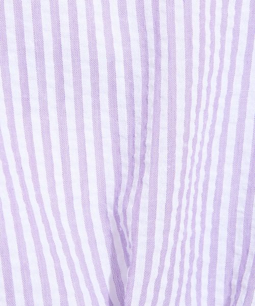 natural couture(ナチュラルクチュール)の「べっ甲調釦ウエストマークブラウス(シャツ/ブラウス・レディース・アイボリー/スミクロ/パープル系その他/ネイビー・FREE)」の9枚目の写真