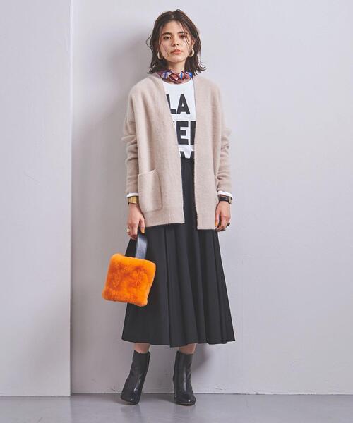UNITED ARROWS(ユナイテッドアローズ)の「UWSC ファー アゼ カーディガン†(カーディガン/ボレロ・レディース・ナチュラル/ターコイズブルー/ダークグレー・フリー)」の10枚目の写真