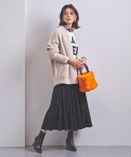 UNITED ARROWS(ユナイテッドアローズ)の「UWSC ファー アゼ カーディガン†(カーディガン/ボレロ・レディース・ナチュラル/ターコイズブルー/ダークグレー・フリー)」の9枚目の写真
