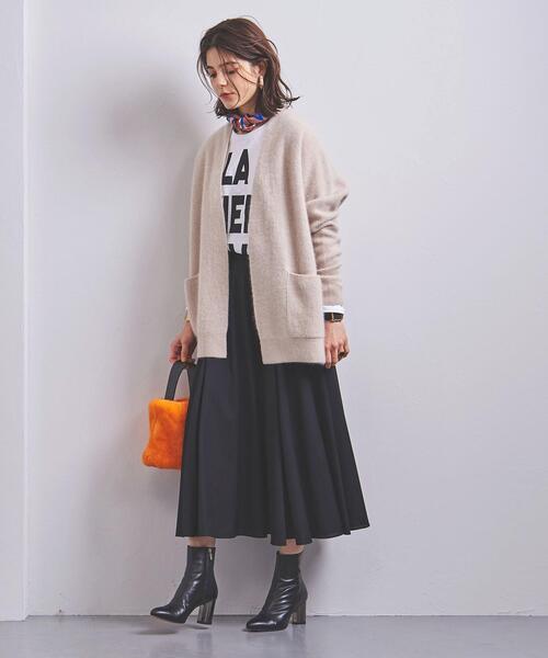 UNITED ARROWS(ユナイテッドアローズ)の「UWSC ファー アゼ カーディガン†(カーディガン/ボレロ・レディース・ナチュラル/ターコイズブルー/ダークグレー・フリー)」の8枚目の写真
