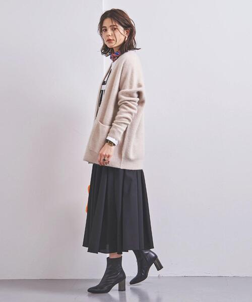 UNITED ARROWS(ユナイテッドアローズ)の「UWSC ファー アゼ カーディガン†(カーディガン/ボレロ・レディース・ナチュラル/ターコイズブルー/ダークグレー・フリー)」の7枚目の写真