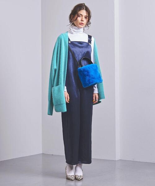 UNITED ARROWS(ユナイテッドアローズ)の「UWSC ファー アゼ カーディガン†(カーディガン/ボレロ・レディース・ナチュラル/ターコイズブルー/ダークグレー・フリー)」の6枚目の写真